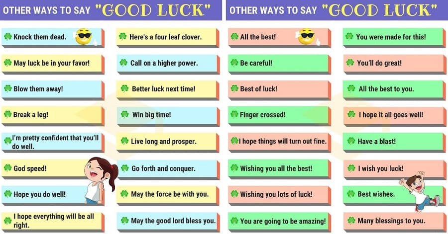 cách nói good luck trong tiếng anh